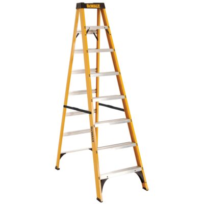 8' Fiberglass Stepladder 250 lbs. Load Capacity